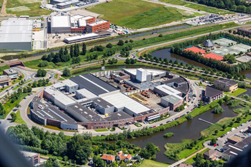 Luchtfoto van Geelhoed Metaalhandel in Nootdorp