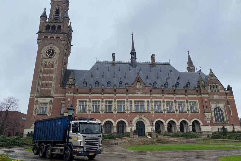 Truck at Peace Palace